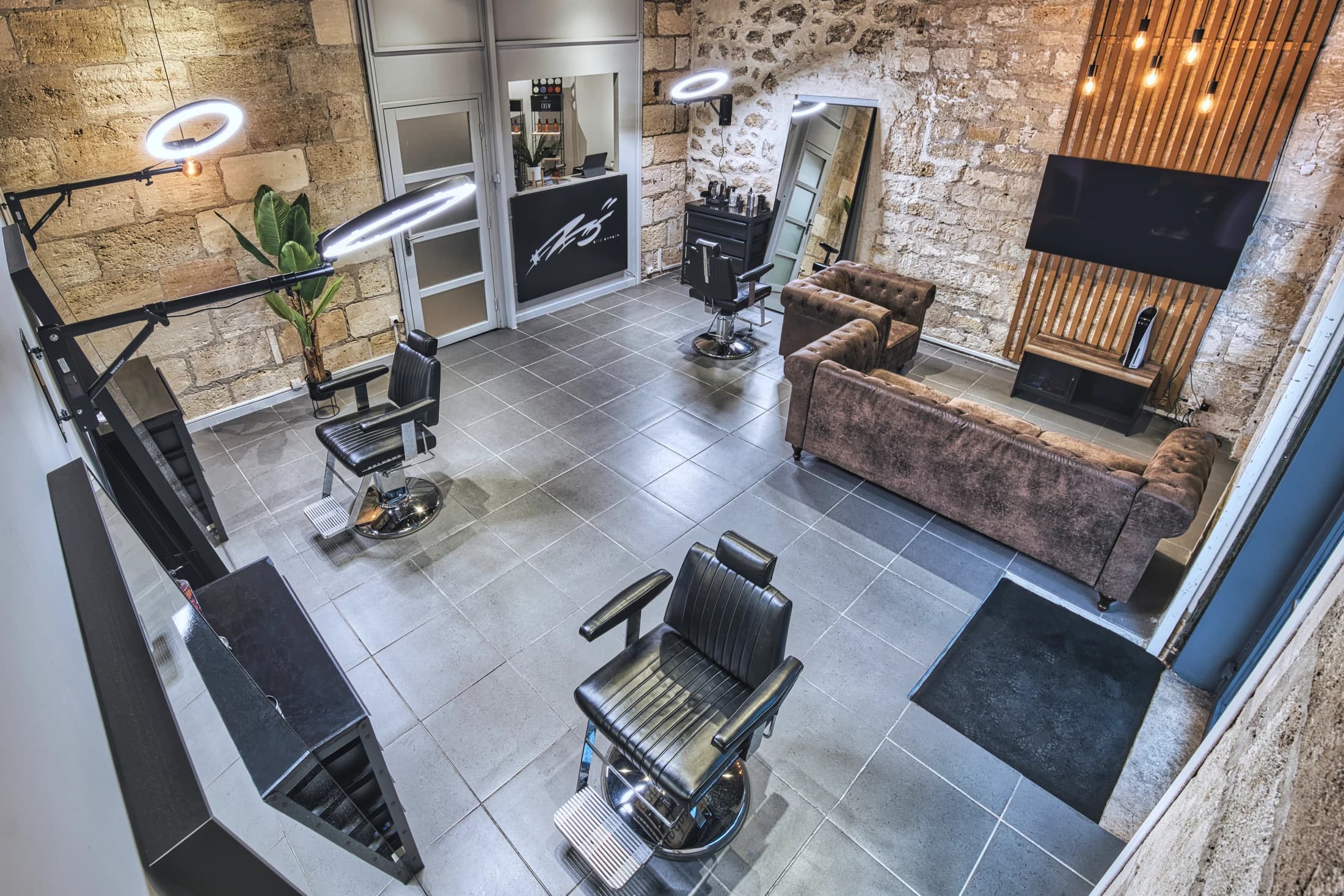 Salon DIEZ BARBER, détail